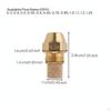 60 Degree Burner Nozzle Fine Atomization Biofuel Propellant Precision Machined Spray