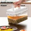 4L Pickle Kimchi Containers Press Plate Leakproof Airtight PP Storage Container with Handle