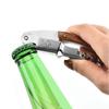 Kitchen Wine Bottle Opener Wood Handle Corkscrew Open Easy Stainless Steel Knife