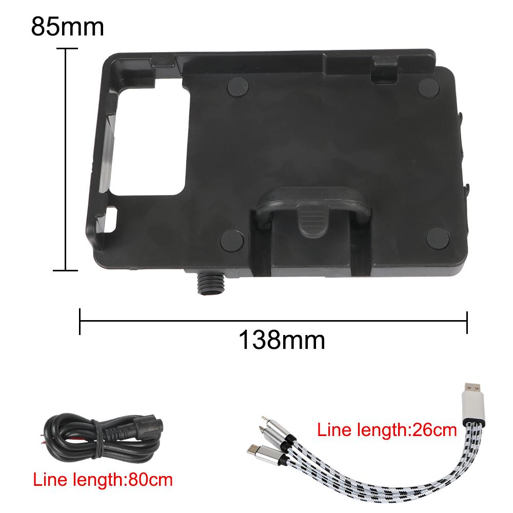 12-30V For BMW R1200GS ADV F800GS F700GS Honda CRF1000L Africa Twin 2016 USB Charger Universal Mobile Phone Holder Fit 12mm Roll Bar