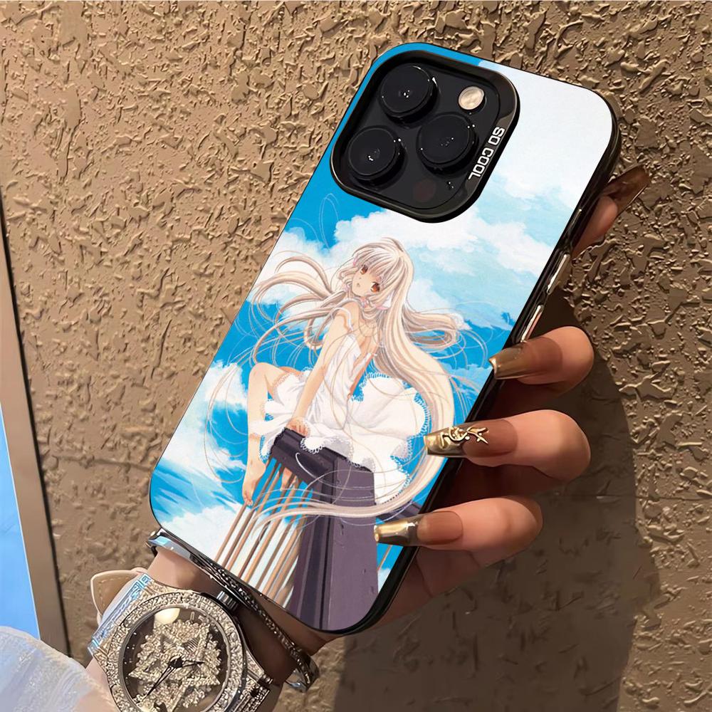 Чехол для телефона C-Chobits Чехол для телефона для iPhone 14 16 15 11 12 13 Pro Max Mini Plus Ударопрочный чехол