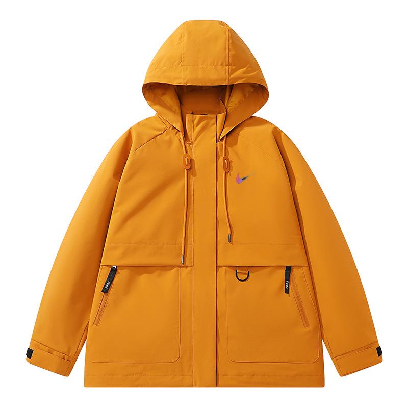 Женская куртка-штормовка Huang Yi Mei 3-в-1 с отстегивающимся капюшоном - Спортивный ветрозащитный плащ на осень/зиму