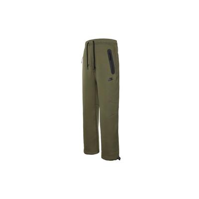 Спортивные повседневные брюки-джоггеры из флиса с завязками, однотонные, мужские, средне-оливковые, FB8013-222