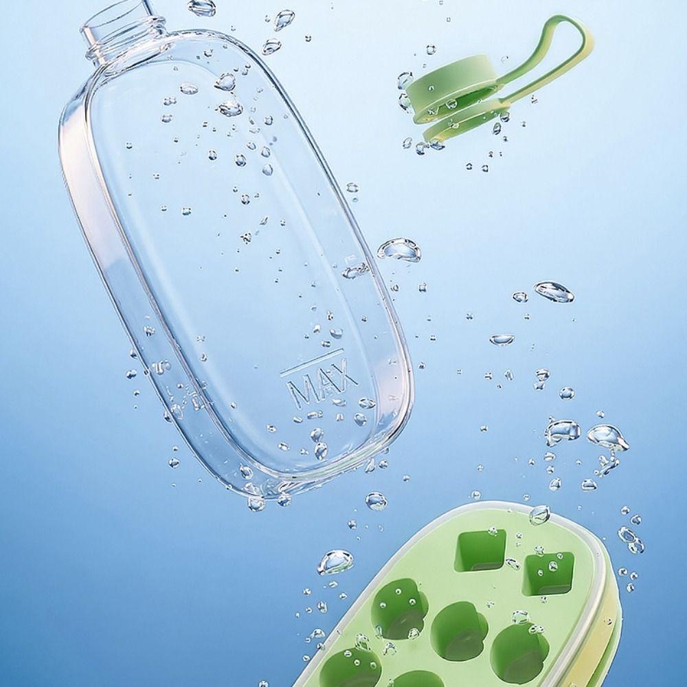 2 in 1 Ice Cube Water Bottle Press Type Ice Cube Molds Multi-Function Ice Maker  Summer Use