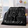Golden Hamsa Symbol Blanket Flannel Blanket Throw Blanket Sofa Cover Blanket Soft Premium Blanket Picnic Blanket Tv Blanket Gifts