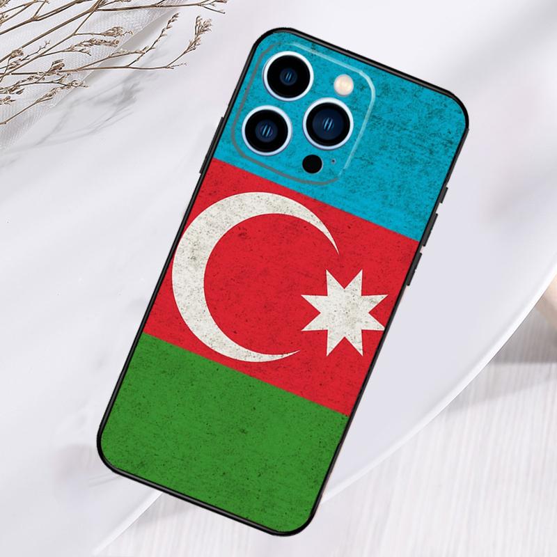 Чехол для телефона с флагом Азербайджана для iPhone 17 Pro Max 16 15 13 12 11 14 Pro Max Plus 13 12 Mini 16e 17 Air Cover