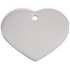 Big 4X3Cm De Coeur Argenté