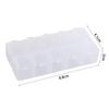 Plastic Plastic Box Organizer Transparent 10 Grid Square Box Packaging Tool Storage Boxes  Storage