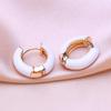 KNIKOO Round Clip Earrings For Women Fashion Earrings Jewerly For Wedding Party Gifts