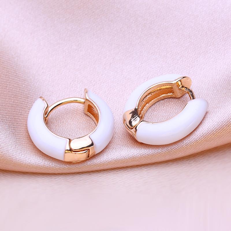 KNIKOO Round Clip Earrings For Women Fashion Earrings Jewerly For Wedding Party Gifts