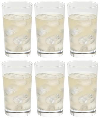 Стакан Toyo Sasaki Glass, стакан Sun Ace, 260 мл, набор из 6 шт. Сделано в Японии, можно мыть в посудомоечной машине, небьющийся стеклянный стакан, пивной бокал, стакан Highball