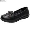Women's Comfortable Shoes Loafer Flats Bowknot Hollow Out Soft Sole Walking Slip On Shoes