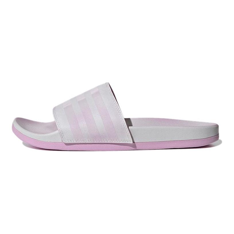 adidas Adilette Comfort Slides Серые прозрачные сиреневые женские кроссовки Фиолетово-серые облачно-белые FZ4878