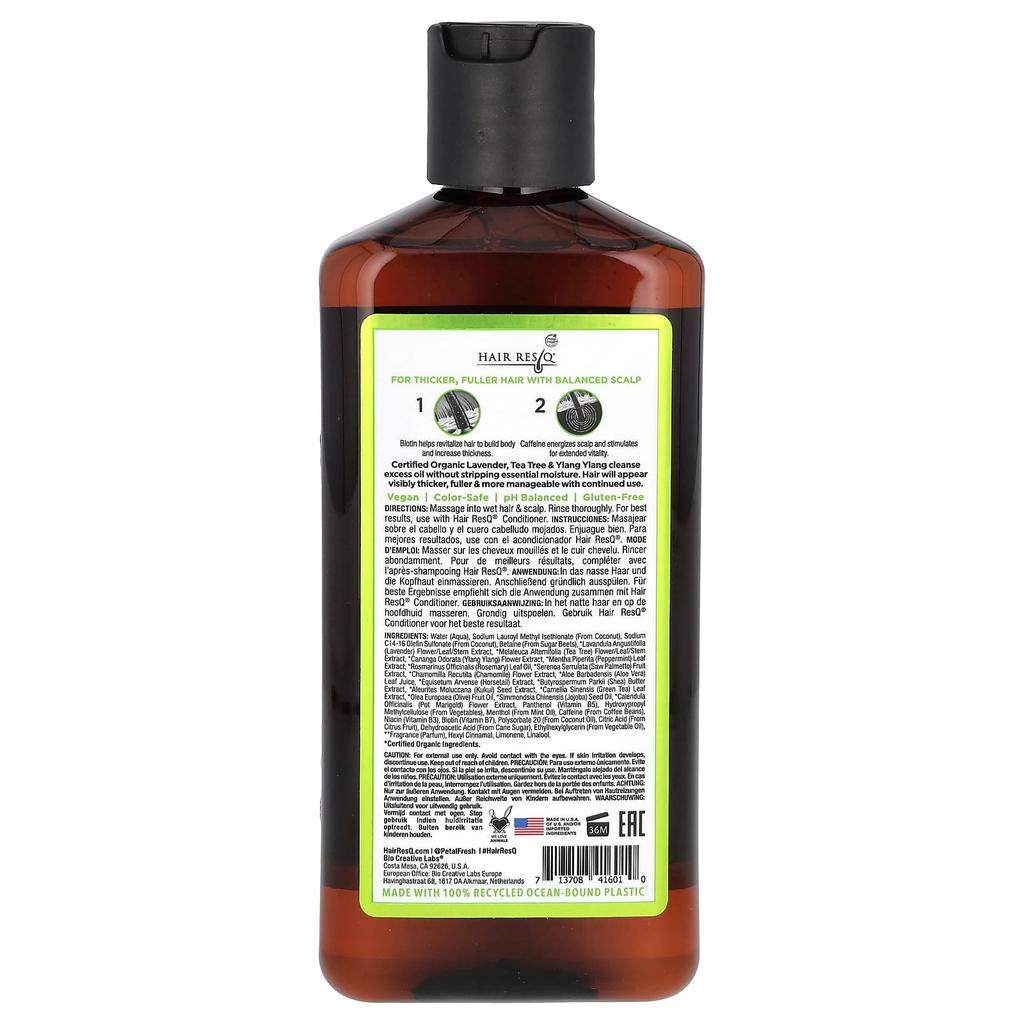 Petal Fresh Hair ResQ, Шампунь с биотином, укрепление волос + контроль жирности, 12 жидких унций (355 мл)