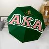 Автоматический зонт AKA Logo5 Print, 8 спиц, железный каркас, пластиковая ручка, подходит для путешествий на открытом воздухе и на каждый день, идеальный подарок