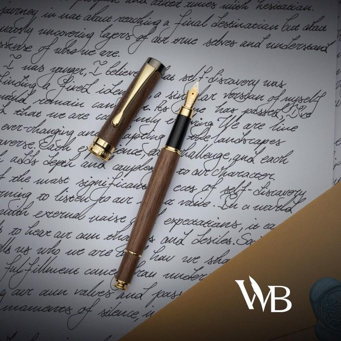 Подарочный набор с перьевой ручкой Wordsworth & Black [Коричневое дерево]