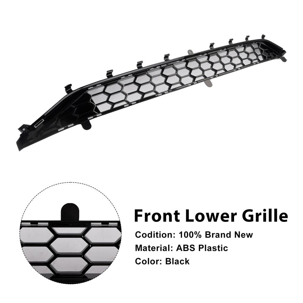 St Style Front Bumper Lower Grill Grille Fit Ford Focus MK4 2018-2021 Black