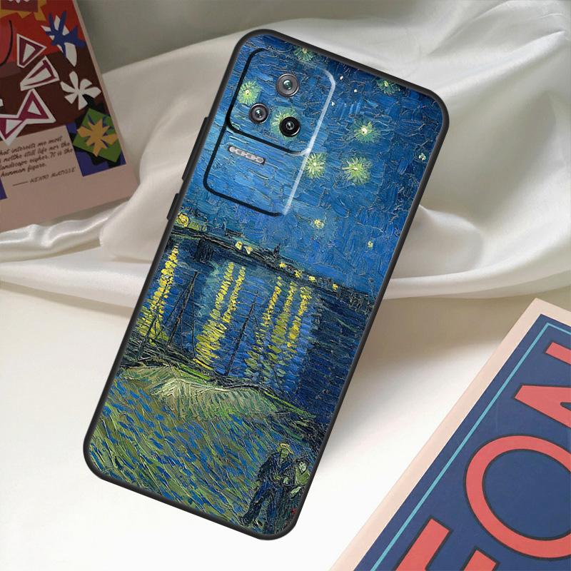 Van Gogh Starry Night Funda For POCO M6 Pro X3 X4 X5 X6 M5s F3 F5 Xiaomi 13T Pro 12T 11T 12 13 Lite 14 Ultra Case