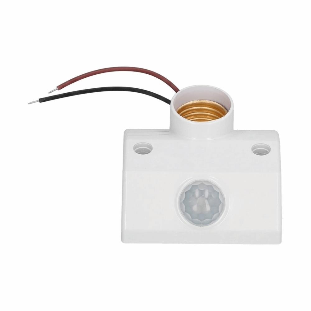 50W E27 Induction Lamp Holder AC90V-240V Sensor Lamp Holder Energy Saving Lamp