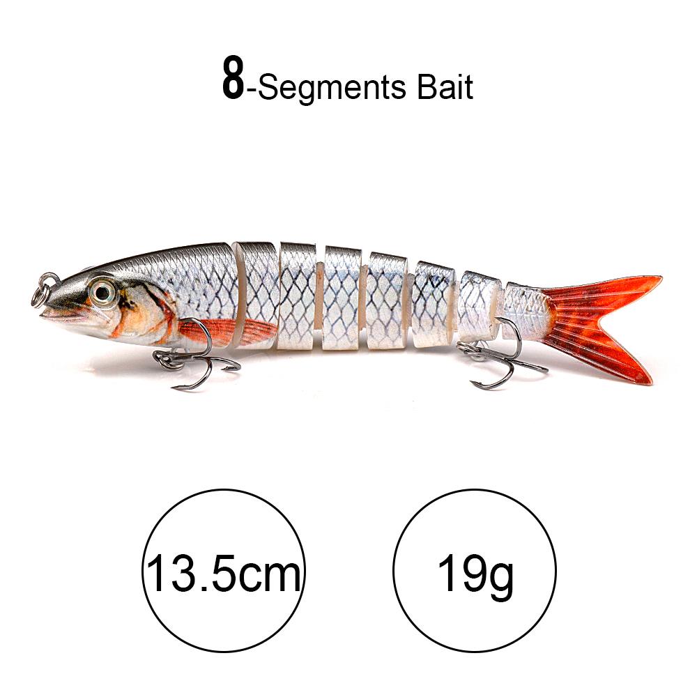 10см 10г Тонущие Крэнки Рыболовная Приманка 10-секционный Воблер Жесткая Искусственная Приманка Для Рыбалки на Щуку Аксессуары Свимбейт