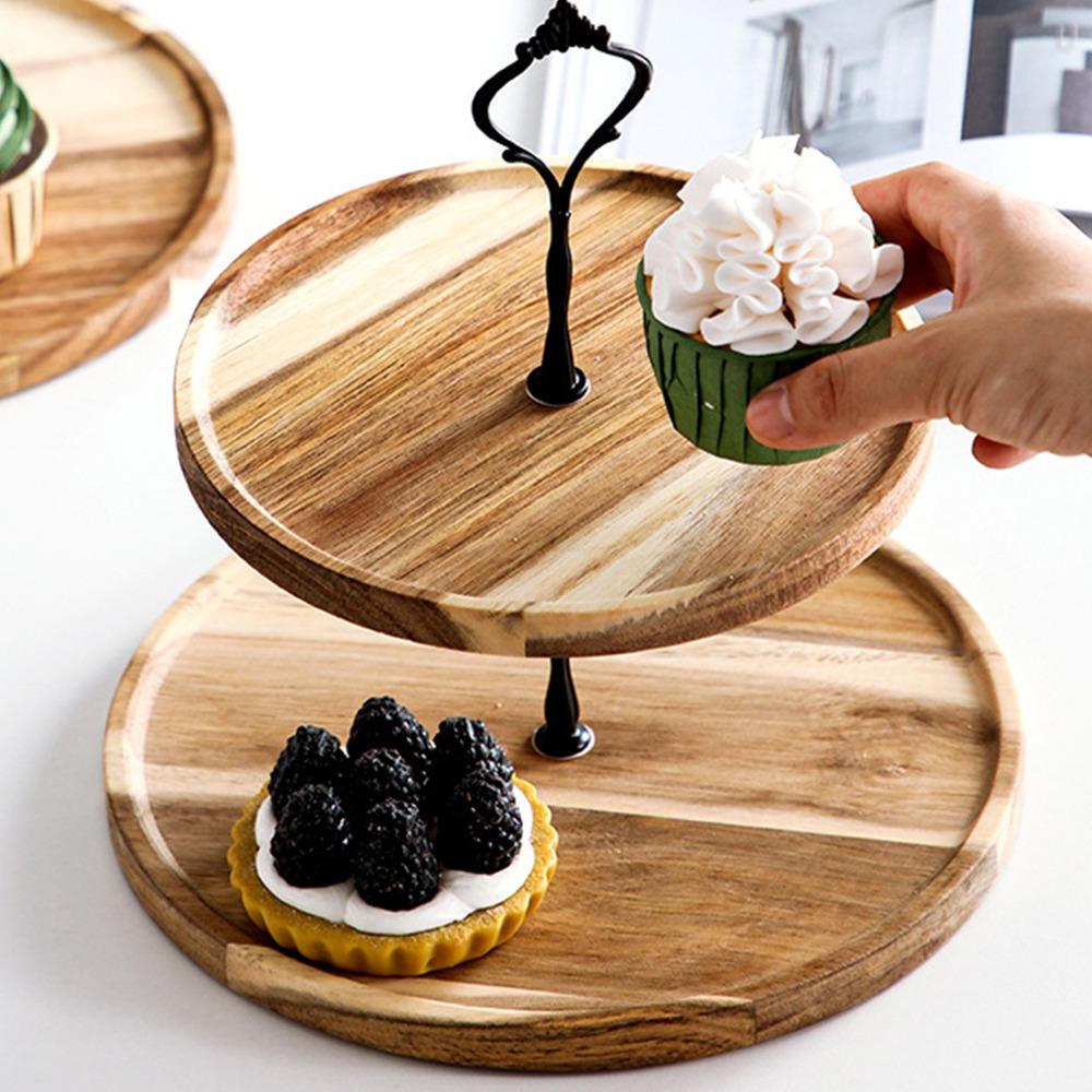 Smooth Serving Tray Detachable Multi Layer Frame Food Platter Elegant Storage Tray Afternoon Tea