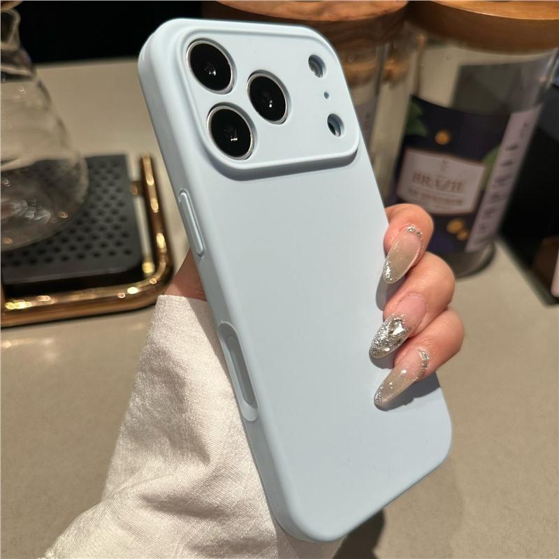 Продвинутый жидкий силикон для чехла мобильного телефона iPhone17promax Apple 16 однотонный противоударный всесторонний чехол