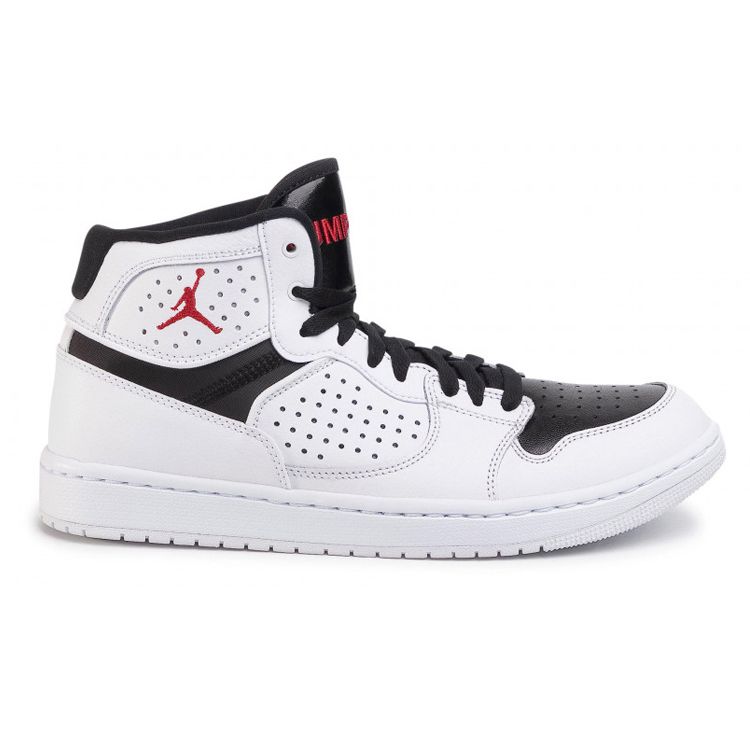 Air Jordan Access Белые Черные Унисекс Кроссовки Гимнастический Красный AR3762-101