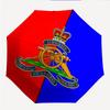 British Royal Artillery Fashionable Automatic Opening/Closing Folding Umbrella. Portable and Foldable, Ideal for Gift, Travel, and Daily Use.
