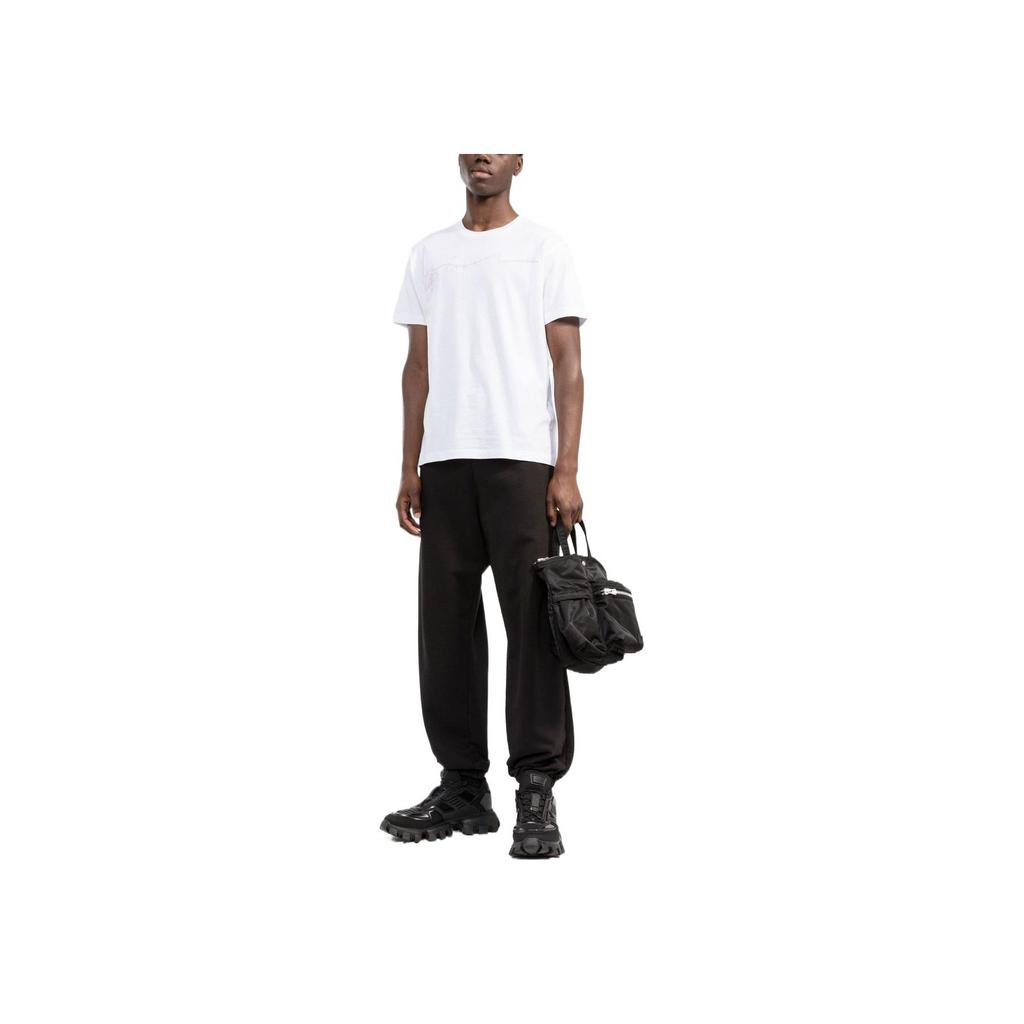 STONE ISLAND Мужская футболка Ss22 однотонная повседневная с круглым вырезом и коротким рукавом, топы, белая 76152NS80-V0001