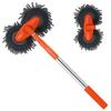 Double Brush Head Car Washer Mop Long Handle Car Window Cleaner Tool  Vehicles