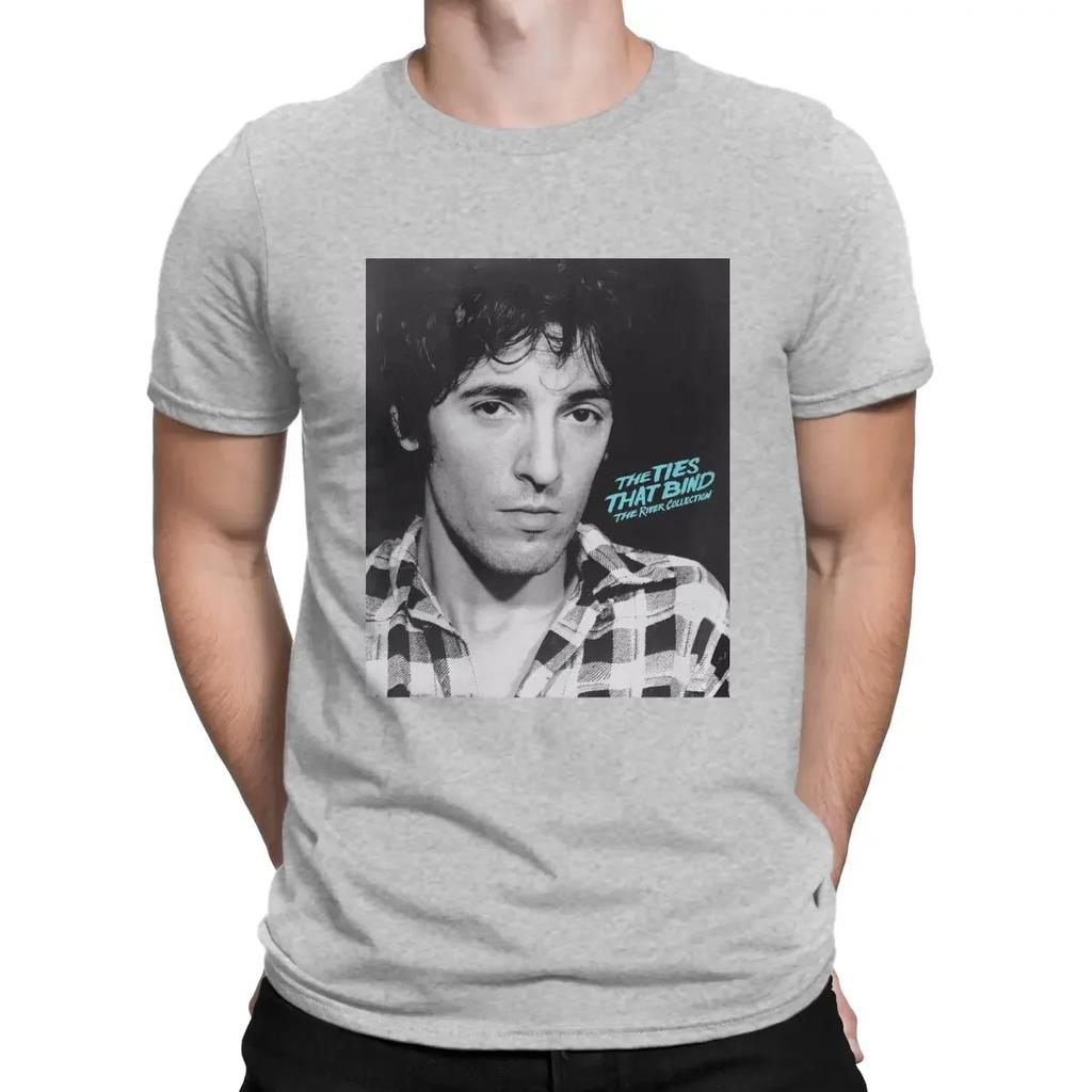 Cheavyweight Size S-5XL Bruce Street Band Springsteen TShirt The River Individuality T Shirt Harajuku Streetwear Hipster