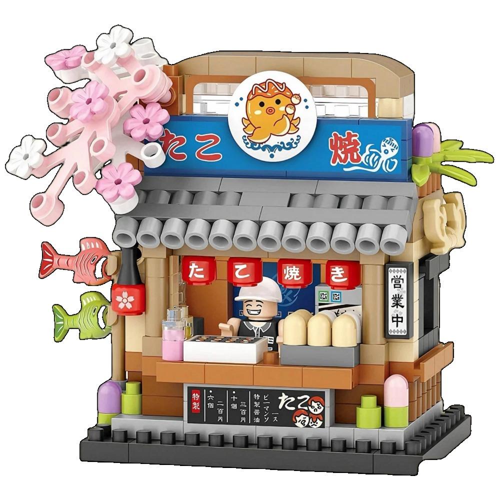 House Building Blocks Household Appliance Dessert Store Street View Snack Children's Toys Boys Girls Gifts Compatible With Lego