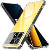 Case for XiaoMi POCO X6 X6Pro Pro 5G Clear Phone Case with Reinforced Corners Bumper Slim Fit Shockproof Flexible TPU Case Transparent