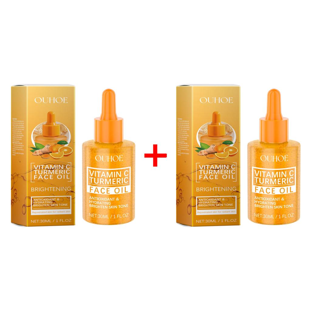 OUHOE Куркума Витамин С Масло Удаление Темных Пятен Веснушки Отбеливание Увлажняющий Подтягивающий Осветляющий Продукт для Ухода за Кожей для Сияния