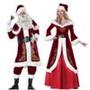 Santa Claus Couple Clothing Vintage Court Dress Women's Makeup Ball Performance Clothing