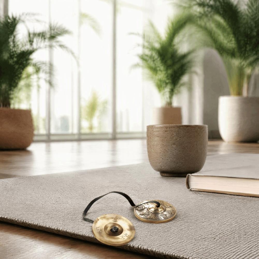 Brass Material Tingsha Cymbals Relaxation Musical Instruments For Relaxation