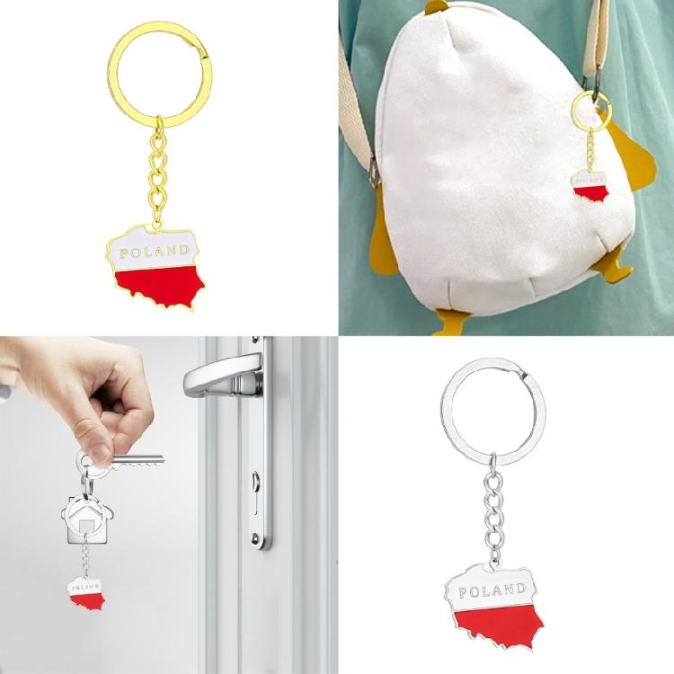 Держатель для ключей Флаг Польши Брелоки Подвеска Брелок Подходит для Изысканной Жизни