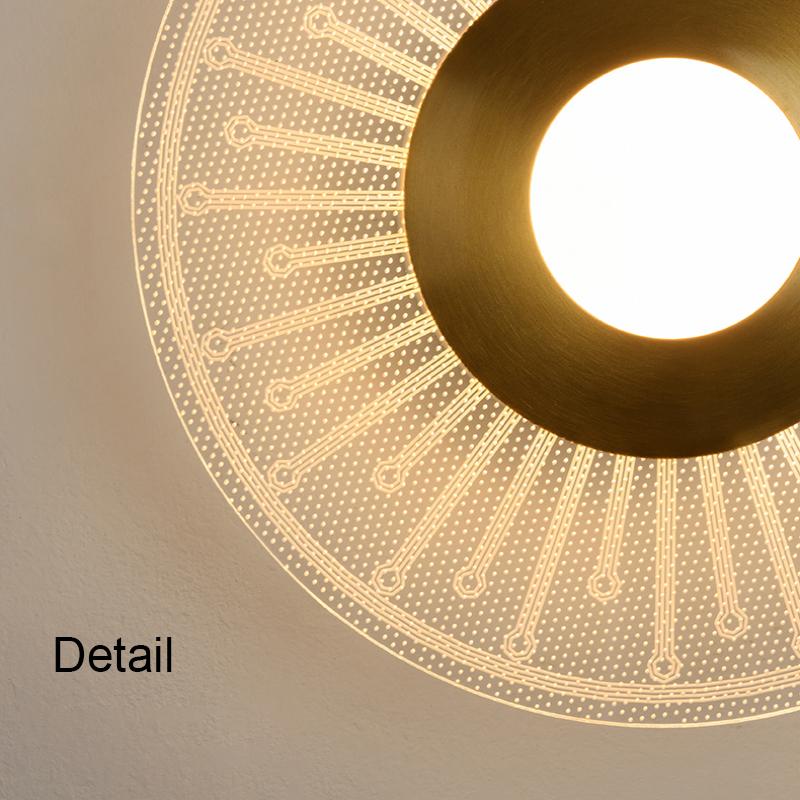 2024 новый потолочный светильник в форме цветка для коридора, прохода, крыльца, балкона, освещение, современная спальня, гардеробная, простое креативное круглое освещение