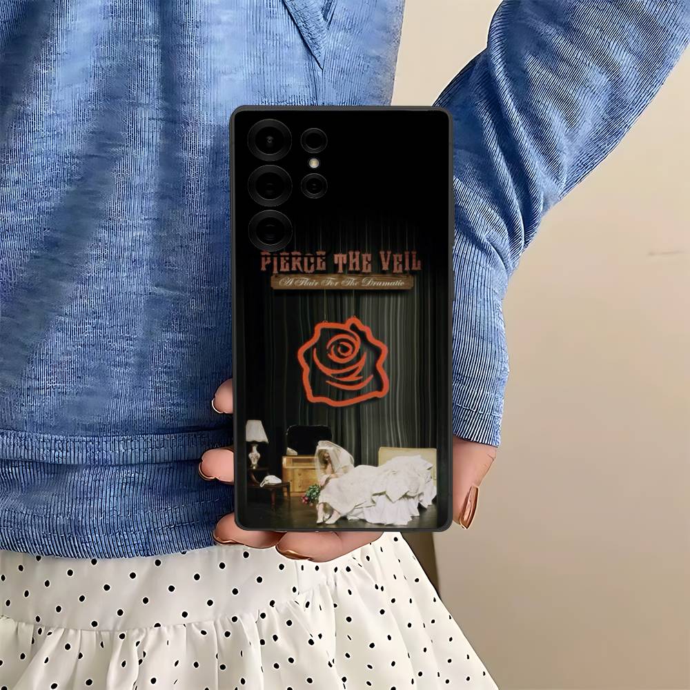 Band Pierce The Veil Band Phone Case For Samsung S 24 Fe 25 Ultra Plus 20 Lite 21 30 22 23 24 22 Ultra 5G Fundas
