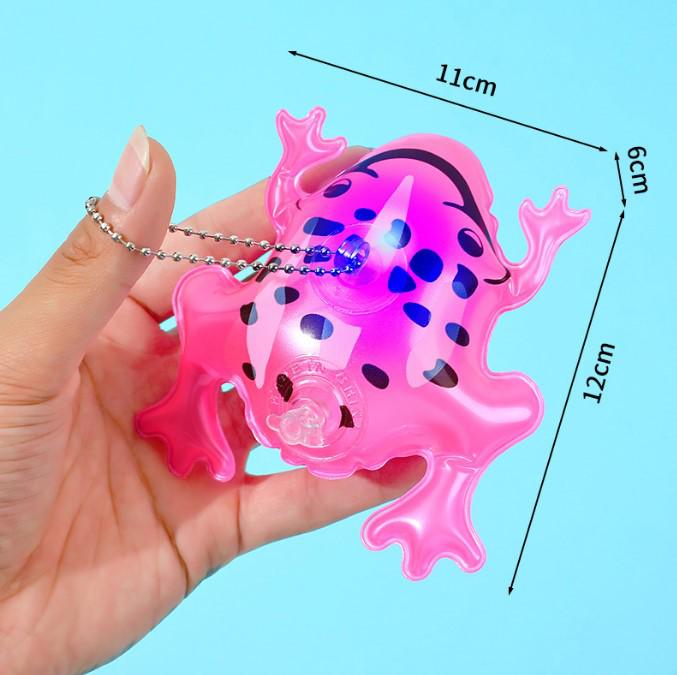 Inflatable Mini Frog Pendant: Luminous Decompression Toy