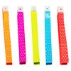 100 Pcs Star Disposable Wristbands Synthetic Paper Fluorescent Wristband Waterproof Sweat-Proof Wristbands for Amusement Park Concerts Events