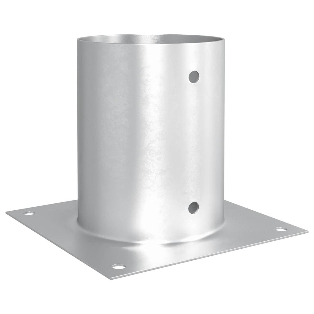 Round Ground Anchor 12 pcs Silver 18 x 18 x 15 cm Metal