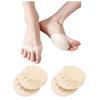 HappyHome Foot Protection Pads, Toe Socks, and Cushions, Set of 4 (2 Pairs), One Size Fits All, Unisex, Foot Care (Beige, 4 Pads (2 Pairs))