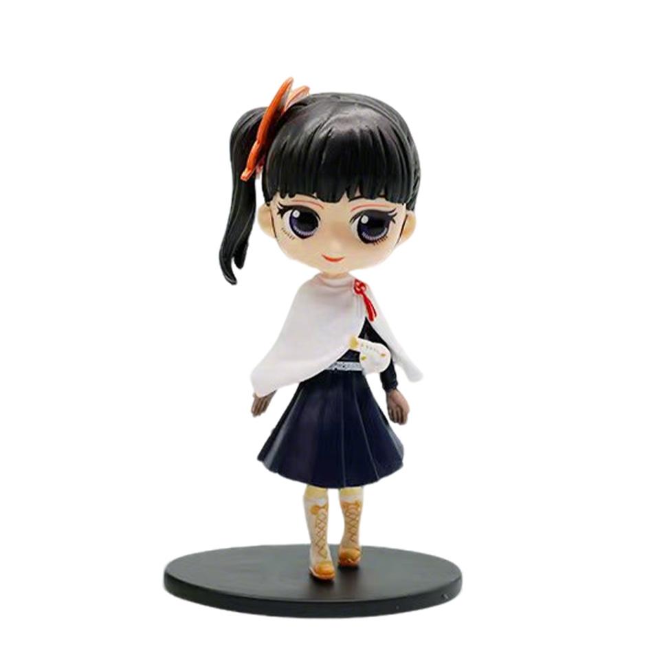 Demon Slayer 8Pcs/Set Q Version Figures Tanjiro Nezuko Rengoku Mitsuri PVC Collectible Model Toy Gift for Anime Fans