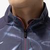 Mizuno Куртка тренировочная Breath Thermo Warmer, легкая, темно-синяя, материал с теплогенерацией, 32MEC541, мужская,