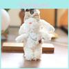 Cute Rabbit Plush Doll Stuffed Animal Keychain Bag Charm Gift For Girls Kids