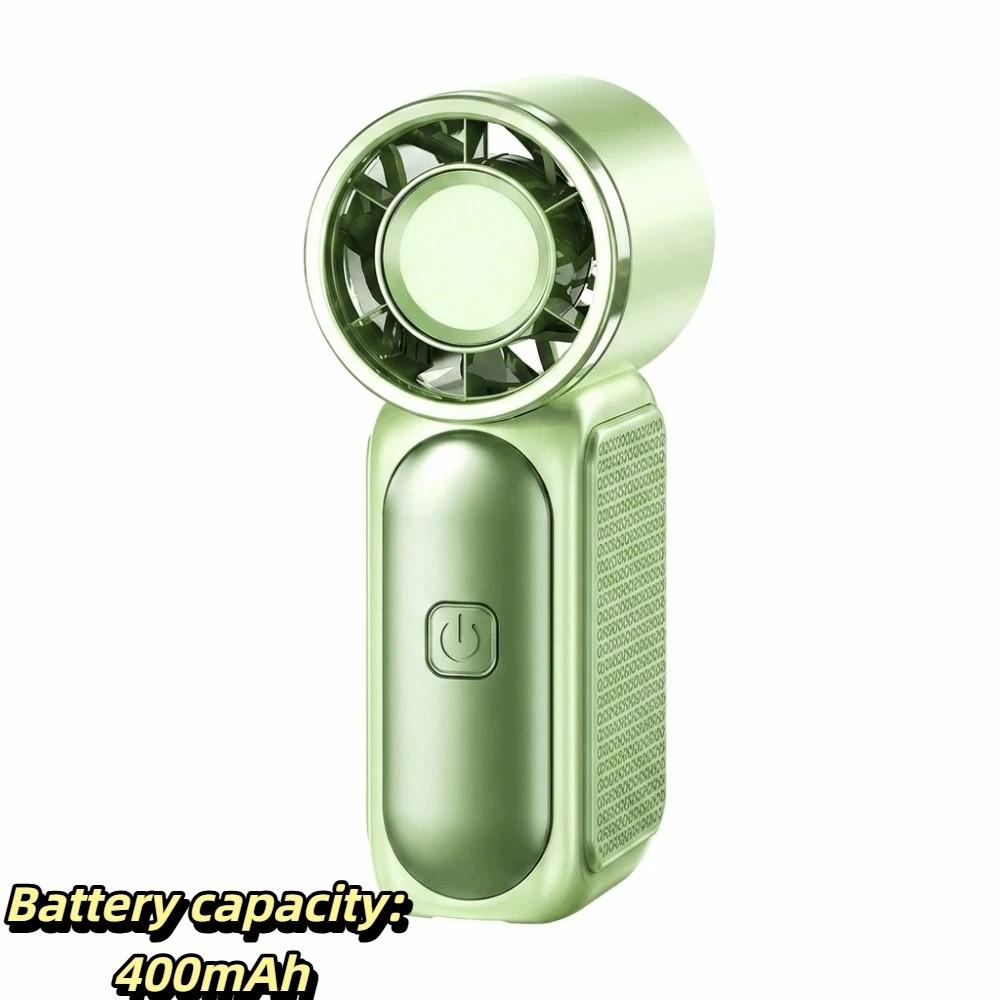 6 Gear Wind Mini Portable Fan Battery Operated LED Display Handheld Turbo Fan Adjustable Wind Speeds Rechargeable Batteries
