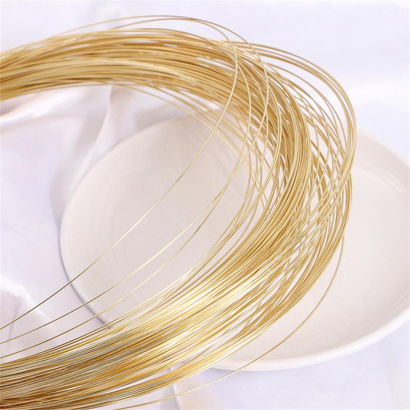 Проволока из меди с полутвердым покрытием из золота 14 карат, не шелушащаяся, для изготовления ювелирных изделий своими руками
