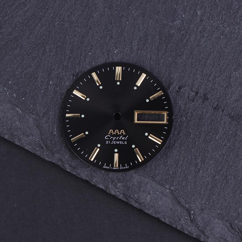 Винтажный циферблат часов Diy Parts 3 A Dual Calendar Literal Мужские часы Аксессуары для механизма 46941/46943