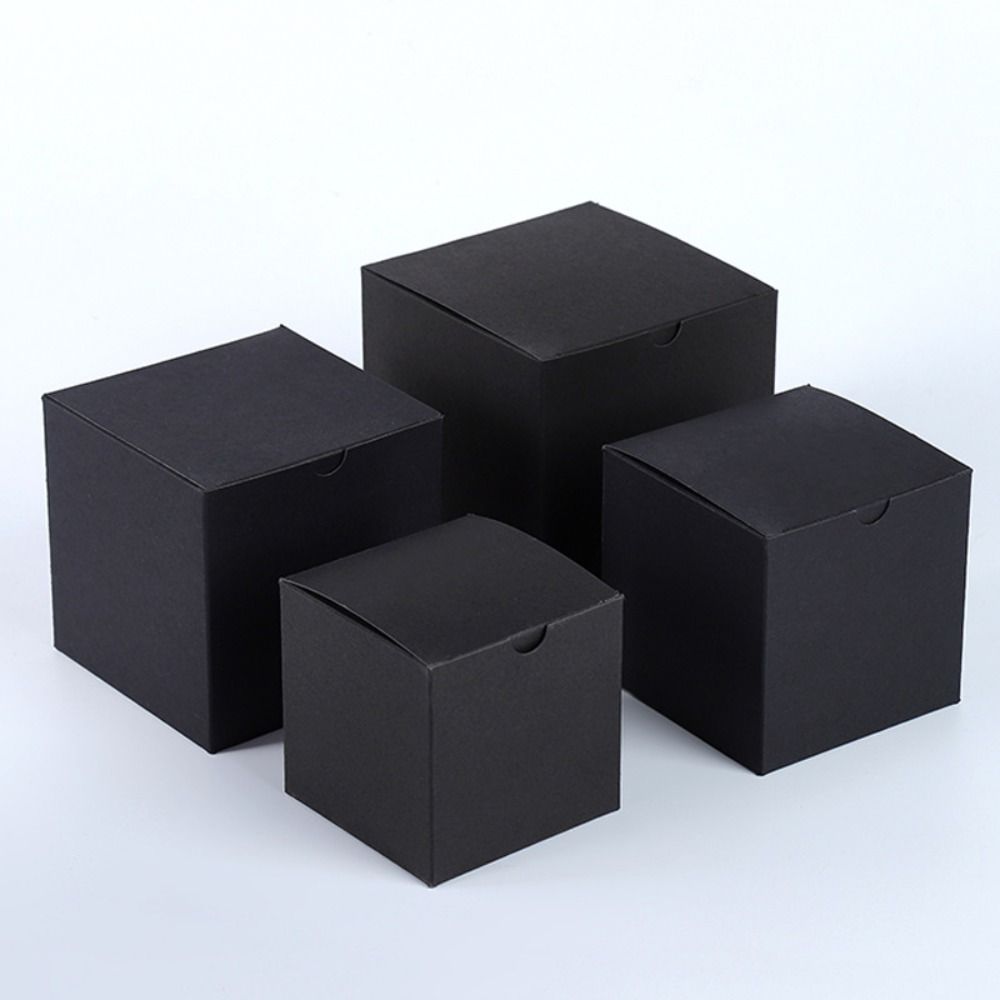 10 шт. Разноразмерные Коричневые Белые Подарочные Коробки на День Рождения, Свадьбу, Бумажная Коробка, Упаковочная Коробка для Подарков